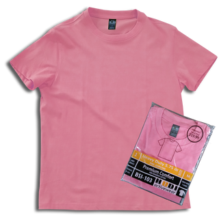 Buy pink H1003 Premium 100% Ring-Spun Cotton Unisex T-Shirt