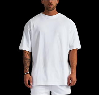 Buy white H1002 Premium 95%Ring-Spun Cotton 5% Spandex Unisex T-Shirt