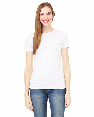 Buy white H3001 Womens High Quality 95% Cotton 5% Elastane Cotton Fitted T-Shirt