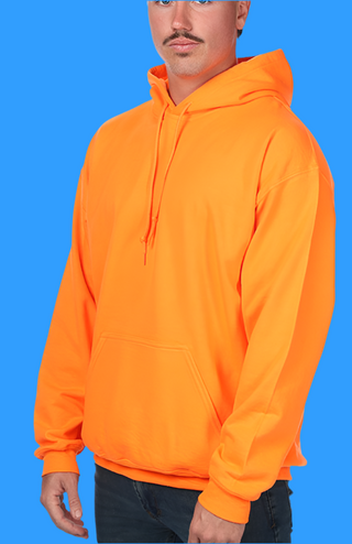 Buy s-orange Gildan 18500 Heavy Weight Hoodies