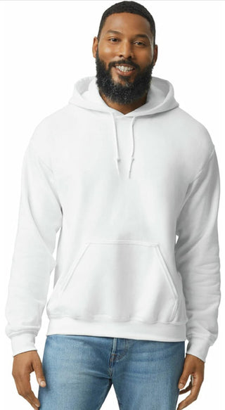 Buy white Gildan 18500 Heavy Weight Hoodies