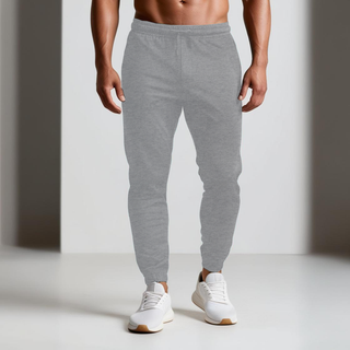 Buy heather-grey H9007 Heavy Duty 12Oz, Fleece Sweatpants