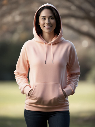 Buy light-pink H9002 Heavy Fleece Hoodie - Customizable Cotton/Poly Blend Hoodie