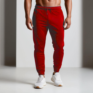 Buy red H9007 Heavy Duty 12Oz, Fleece Sweatpants