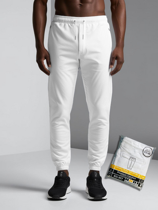 Buy white H9007 Heavy Duty 12Oz, Fleece Sweatpants